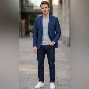 Zara Deep Blue Men's Blazer